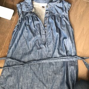 Universal thread size small denim chambray dress